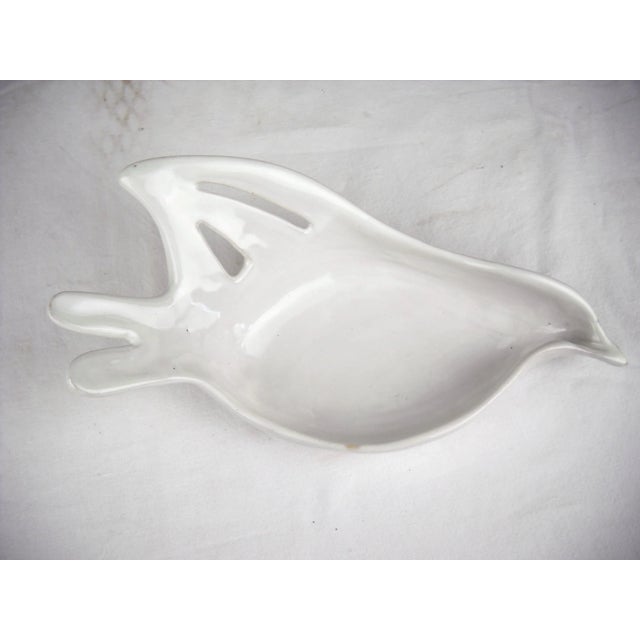 White Ed Langbein Ceramic Dove Dish For Sale - Image 8 of 8