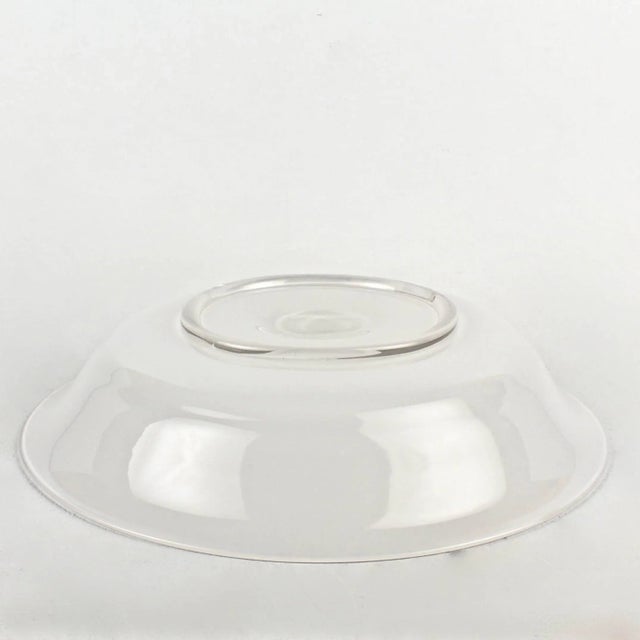 White Glass Opalini Bowl by Venini For Sale In Philadelphia - Image 6 of 8