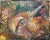 My Nest 32.5"x27" Original Oil Painting Signed Art by Artist Canvas Gold Framed On canvas, canvas size, 30"x24’. A dove...