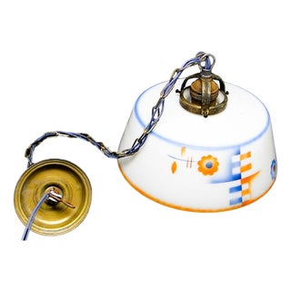 Art Deco Pendant Lamp, Poland, 1950s For Sale