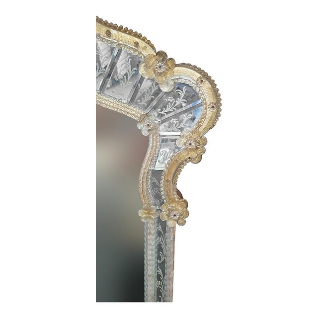 Vintage Murano Glass Mirror, 1950s For Sale - Image 8 of 10