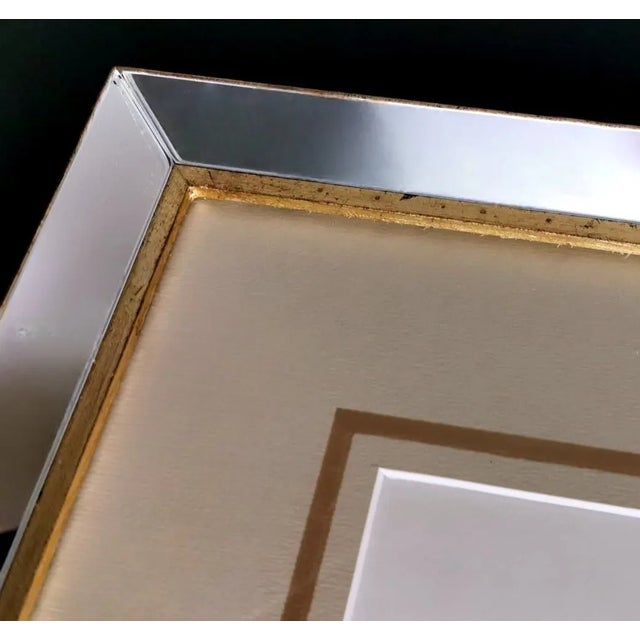 Italian Mirror Frame With English Chromolithographic Floral Prints – 02 For Sale - Image 12 of 12