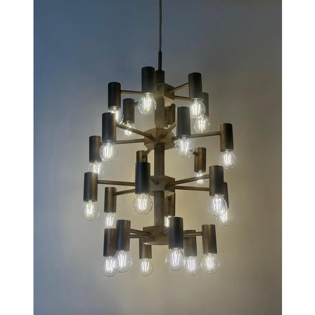 Exceptional large 24-light german mid-century church chandelier, circa 1960s, attributed to the renowned werkstatt für...