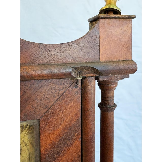 Antique 1800's Riley Whiting Eight Day Mantel Clock With Reverse Painted Glass Door For Sale - Image 18 of 18