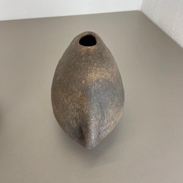 West German Ceramic Studio Vases from Helmut Schäffenacker, 1960s, Set of 2 For Sale - Image 16 of 18