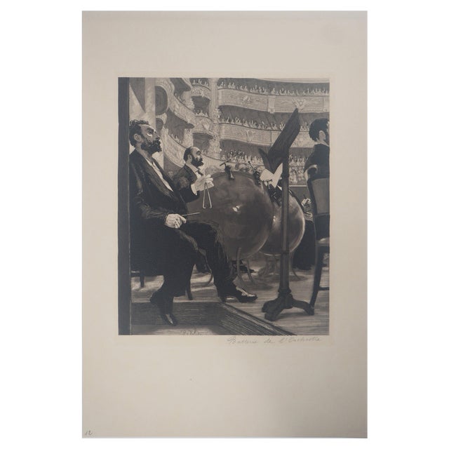 Paul Renouard, Musicians, 1893, Original Etching For Sale