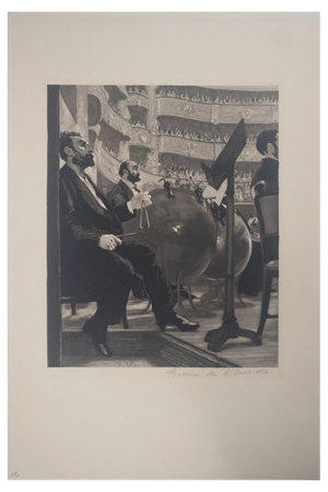 Paul Renouard, Musicians, 1893, Original Etching