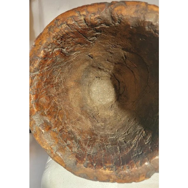 19thc Burl Wood Bucket / Container For Sale In Los Angeles - Image 6 of 7