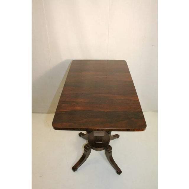 19th Century Antique Regency Style Rosewood Writing Table, 19th C. For Sale - Image 5 of 9