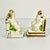 1920s Antique Boho Chic Figurine Plaster Dog Bookends - A Pair For Sale - Image 6 of 14