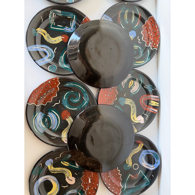 Ceramic 1990’s Claudia Reese Postmodern Ceramic Dinnerware Set – 53 Pieces Signed For Sale - Image 7 of 12