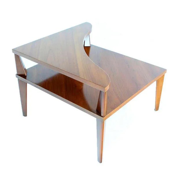 John Stuart Mid-Century Modern John Stuart Step End Corner Tables - a Pair For Sale - Image 4 of 9
