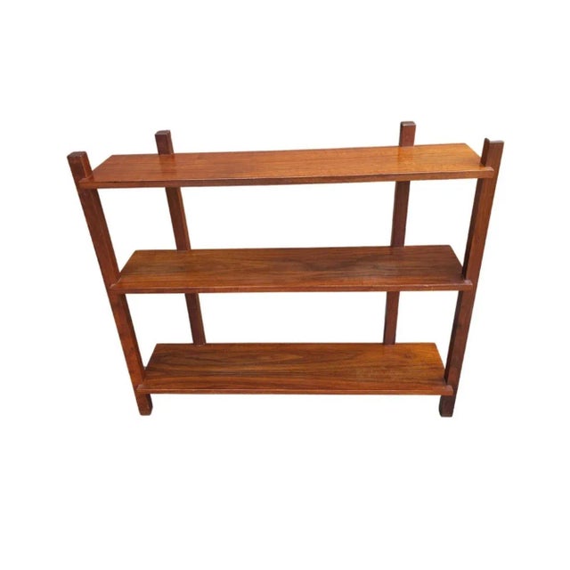 A 20th Century American Arts and Crafts Solid Mahogany Open Bookcase Etagere in great vintage condition. Measures 37.5" in...
