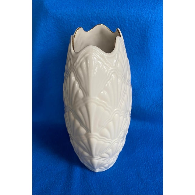 Lovely cream Jacquard Gold with gold trim by Lenox. Lenox USA gold mark dates 1996 - 2004.