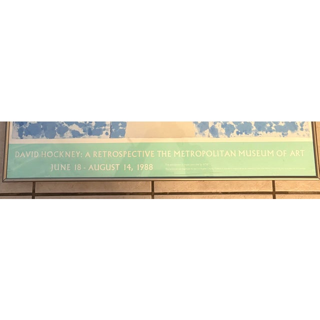 Abstract Expressionism David Hockney Vintage “Day Pool With Blues" Exhibition Poster 1988 For Sale - Image 3 of 5