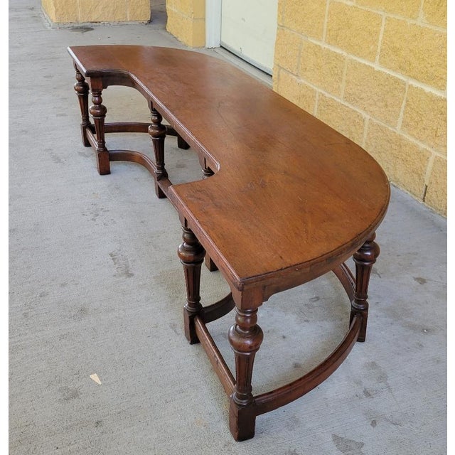 Mid 19th C Antique English Walnut Fireplace Hearth Bench Chairish