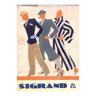 Sigrand & Cie Printemps-Ete 1927 For Sale
