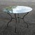 Iron Outdoor Table with Round Glass Top, 1990s For Sale - Image 12 of 18