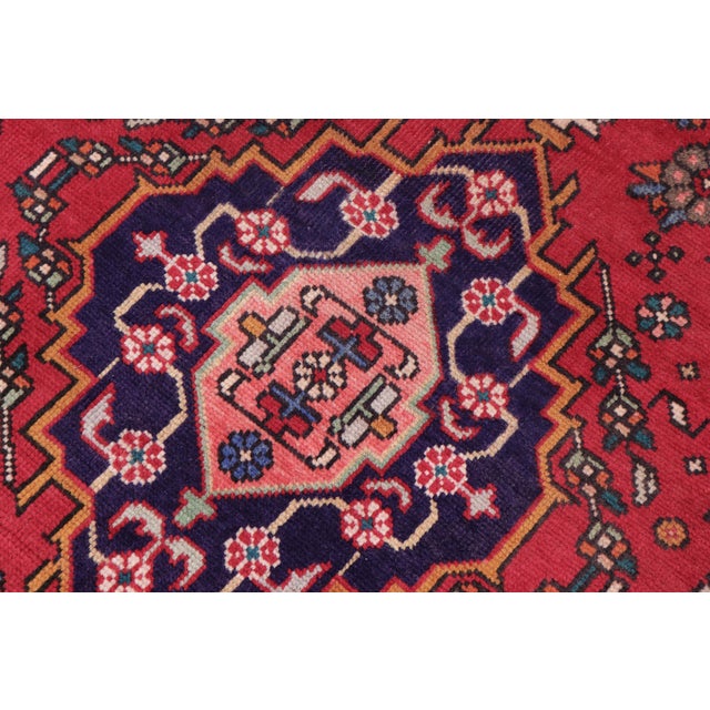 Shabby Chic Tabriz Red/Beige Wool Runner Rug- 3'0'' X 8'2'' | Chairish