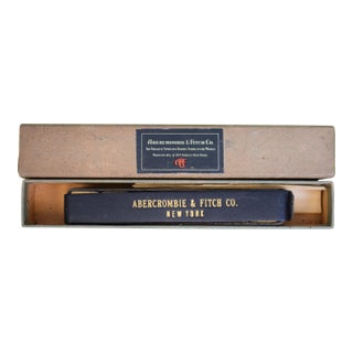 Abercrombie & Fitch C1948 I-Qubes Crossword Game Dice W/ Leather Case & A&f Box For Sale