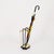 Vintage Brass and Enameled Metal Umbrella Stand by Gio Ponti, Italy, 1950s For Sale - Image 3 of 12