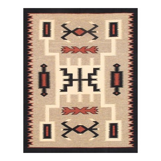 Pasargad Home Navajo Mocha Wool Area Rug, 8' 0'' X 10' 1'' For Sale