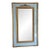 Large French Giltwood / Baby Blue Frame Floor or Wall Mirror For Sale