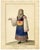 Michela De Vito, Costume of St. Catherine, Province of Calabria in the Kingdom of Naples, 1800s, Watercolour For Sale - Image 4 of 7