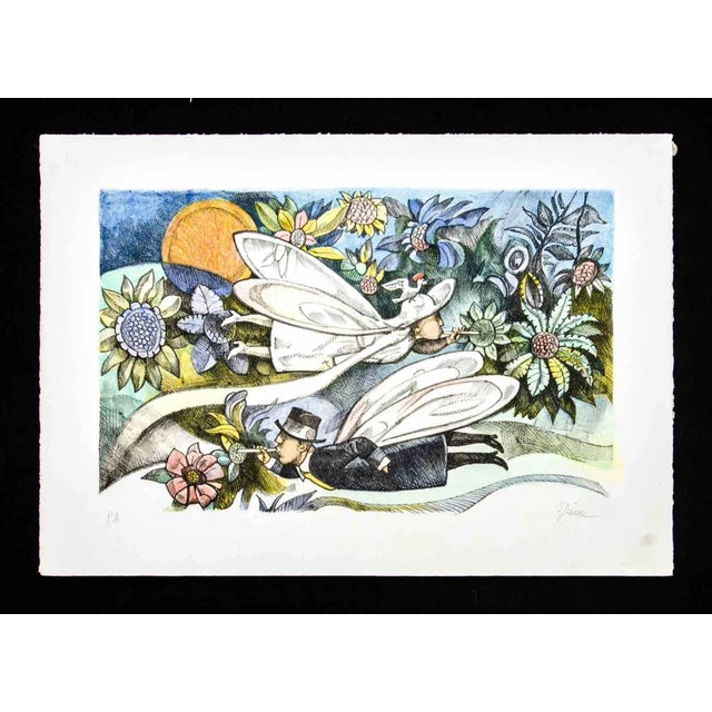 Ermanno Laia, Untitled, Lithograph, 1990 For Sale