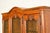 Henredon French Provincial Louis XV Carved Walnut Lighted Breakfront Bookcase Cabinet, Circa 1970s For Sale - Image 10 of 17