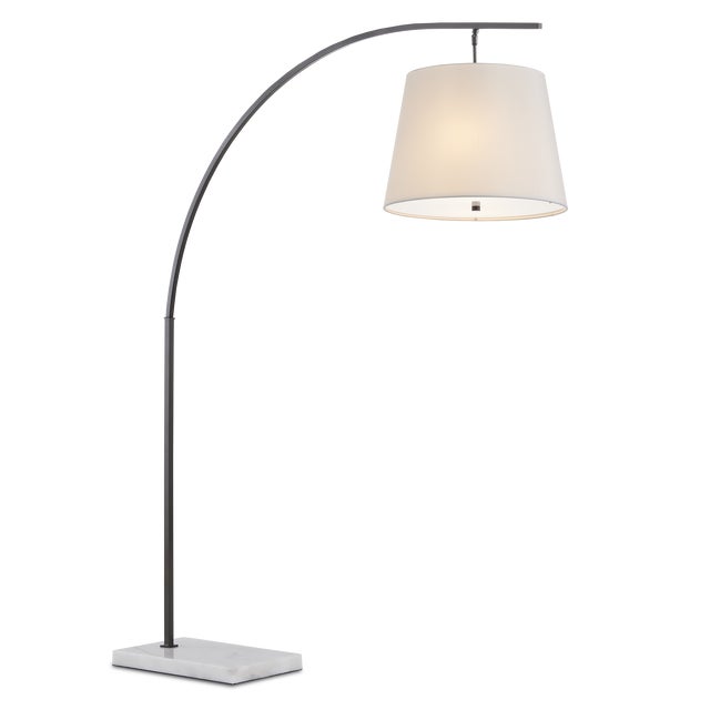 Modern Currey & Company Cloister Bronze Floor Lamp For Sale - Image 3 of 6