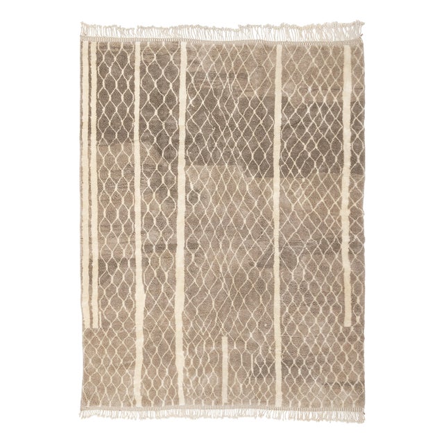 Large Hand-Knotted Wool Premium Rug by Azele Studio For Sale