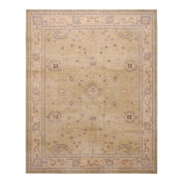 Rug & Kilim’s Traditional Cyrus Rug in Pistachio, 6x9 For Sale