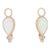 New Nina Wynn Earring Enhancer Charms Opal Teardrop Diamond 18k Yellow Gold - 2 Pieces For Sale