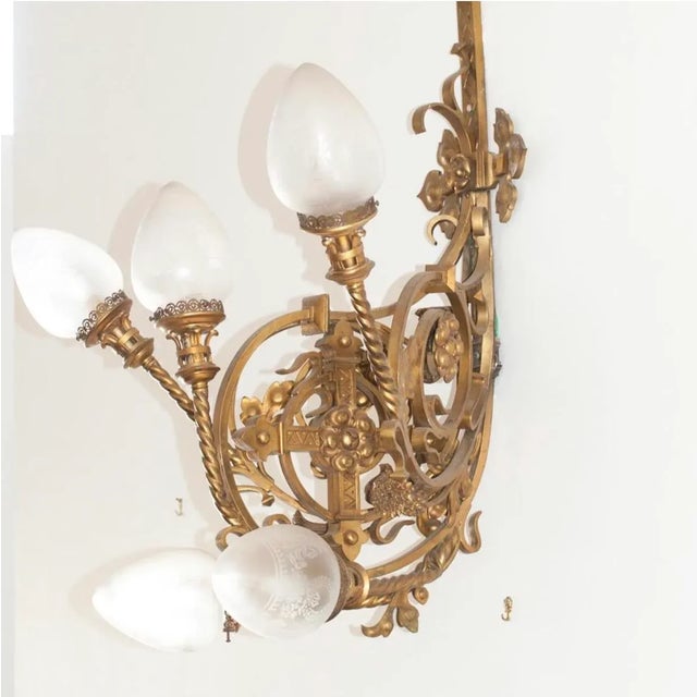 19th Century French Bronze & Crystal Sconce For Sale In Miami - Image 6 of 7