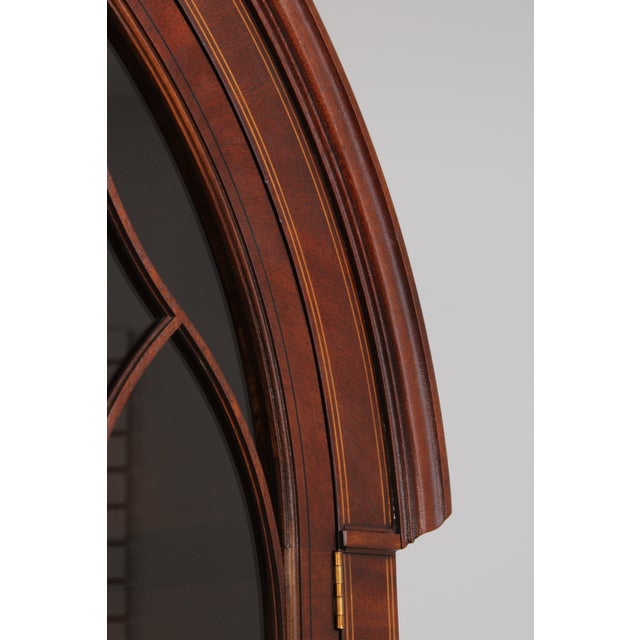 Baker Historic Charleston Dome Top Mahogany China Cabinet For Sale - Image 15 of 18