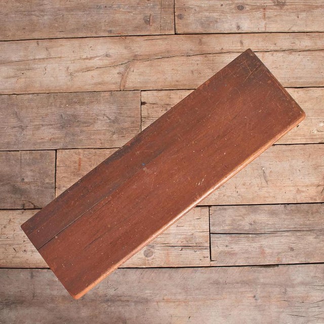 Wood School Locker Room Storage Bench, 1950s For Sale - Image 7 of 8