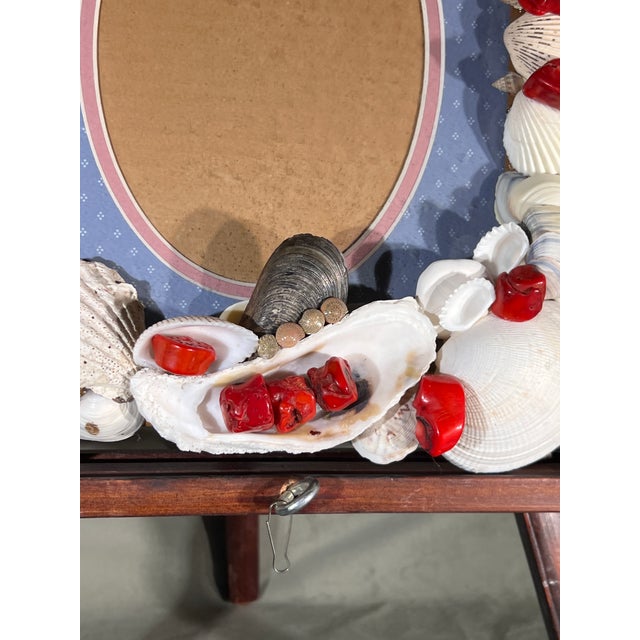 White Vintage Italian Baroque Grotto Style Wall Hanging Picture Frame For Sale - Image 8 of 12