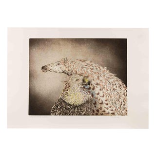 Benito Trolese, Eagle and Horse, 1990s, Etching For Sale