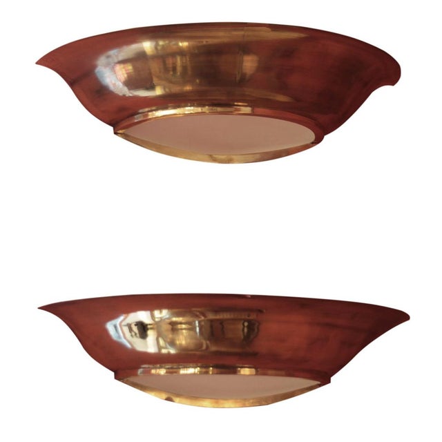 Vintage Art Deco French Wall Lights, 1940s, Set of 2 For Sale - Image 9 of 9