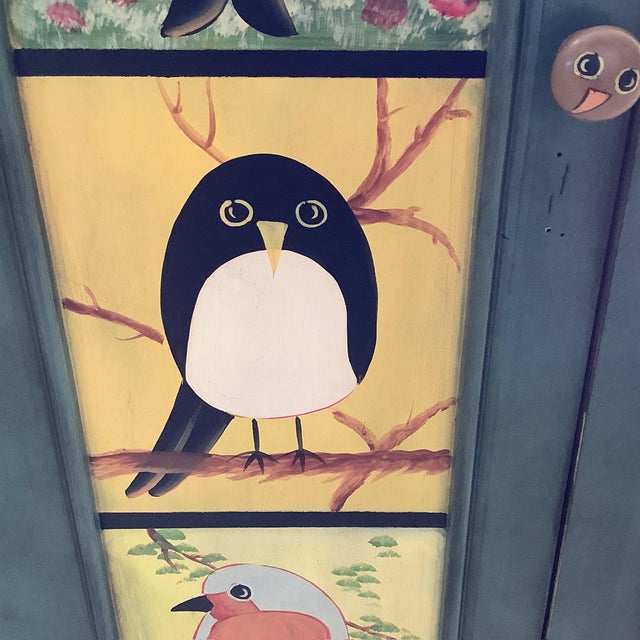 Vintage Pati B "Bird Cupboard" Accent Cabinet For Sale - Image 17 of 17
