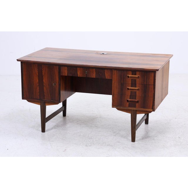 1960s Vintage Danish Rosewood Desk, 1960s For Sale - Image 5 of 18