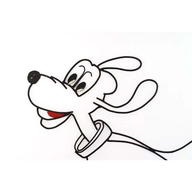 Disney " pluto " wall decoration made of iron vienna around 1960s Original condition