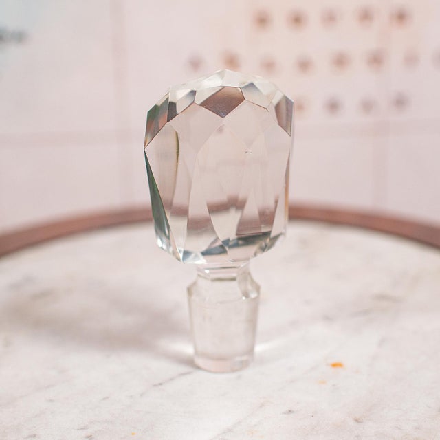 Antique Whiskey Decanter, English Glass Scotch Bottle, Silver Collar, Hallmarked For Sale - Image 11 of 12