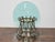 Metal Midcentury Italian Glass Top Center Table with Sculptural Steel and Brass Base For Sale - Image 7 of 12