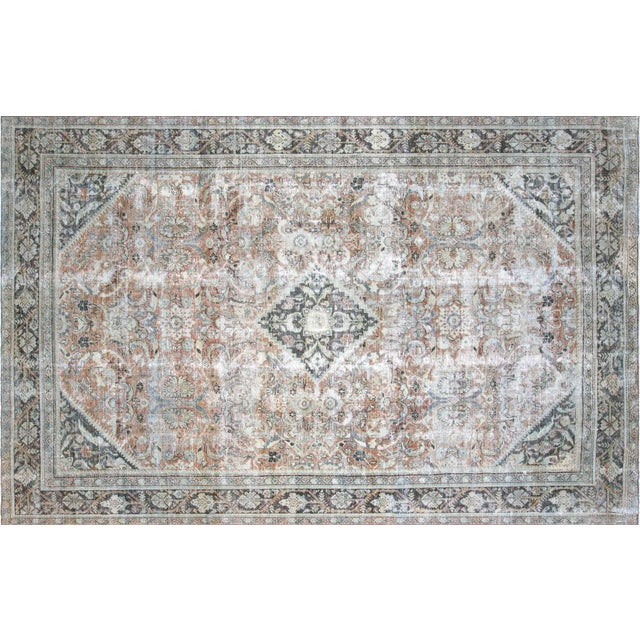 Textile 1960s Persian Mahal Rug For Sale - Image 7 of 7