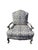1990s Oversized Ethan Allen Versailles Bergere Lounge Chair & Ottoman Set Damask For Sale - Image 12 of 18