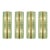 Contemporary Rectangular Murano Glass Wall Sconces With Chrome Finish – Set of Four For Sale