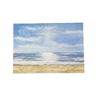 “Morning Light on the Shore” Original Watercolor by Nancy Smith For Sale
