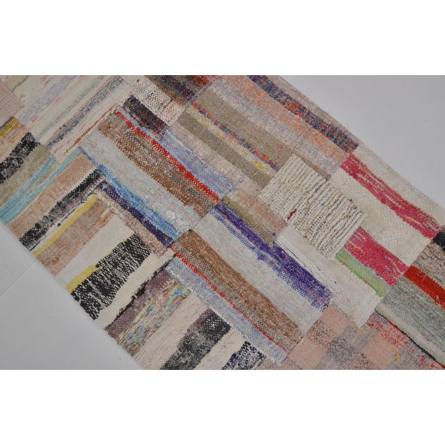 Textile Oushak Turkish Handmade Vintage Runner For Sale - Image 7 of 7